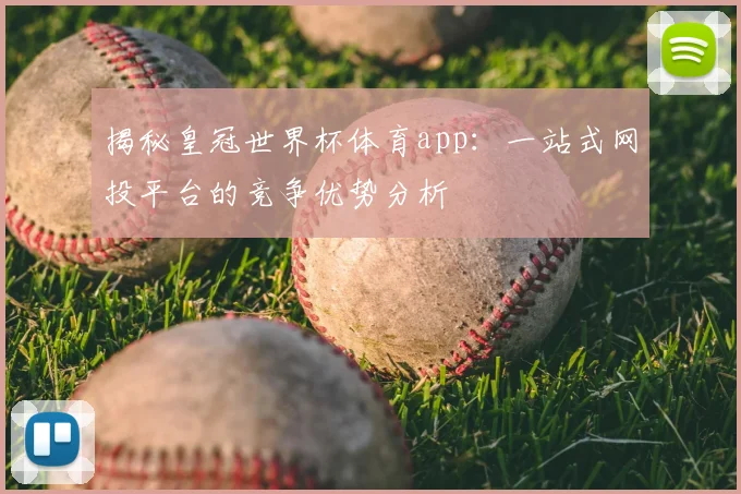 揭秘皇冠世界杯体育app：一站式网投平台的竞争优势分析