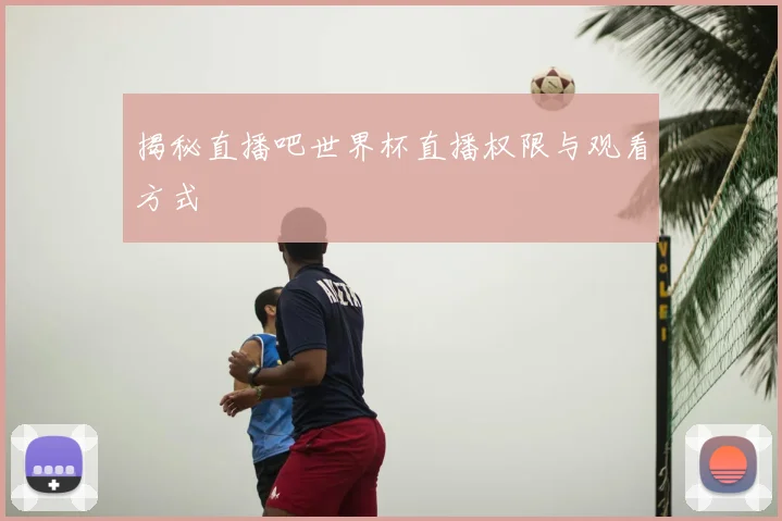 揭秘直播吧世界杯直播权限与观看方式